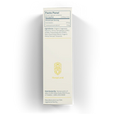 Close-up of the facts panel on HempLucid's THC Free Water Soluble Tincture box, detailing 45mg CBD per serving, organic ingredients and zero THC, suitable for users avoiding THC while enjoying the benefits of CBD and terpenes.